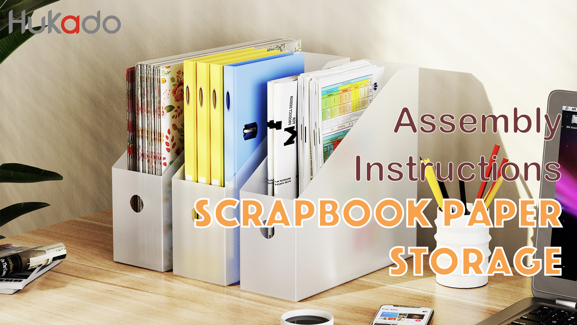 Amazon.com: 6PCS Scrapbook Paper Storage, Foldable Scrapbook